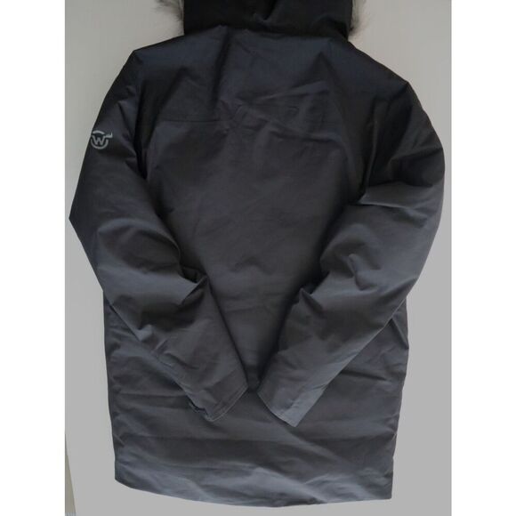 Moosejaw 7726050 Women's Sz L Black Down Waterproof Hooded Parka Jacket - Picture 3 of 16